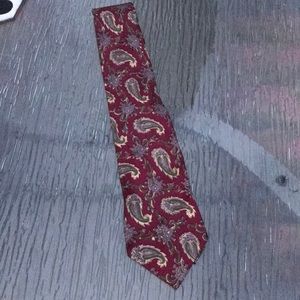 EUC Milano Paisley Red Silk Tie